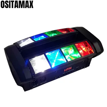 

LED Mini Beam Spider Light 8x4w RGBW 4IN1 Moving Head DMX512 Control for Stage Bar DJ Party Disco