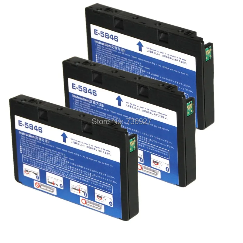 

3X NEW compatible Ink Cartridge T5846 For Epson PictureMate Show PM225 PM300 PM 240 inkjet printer in European