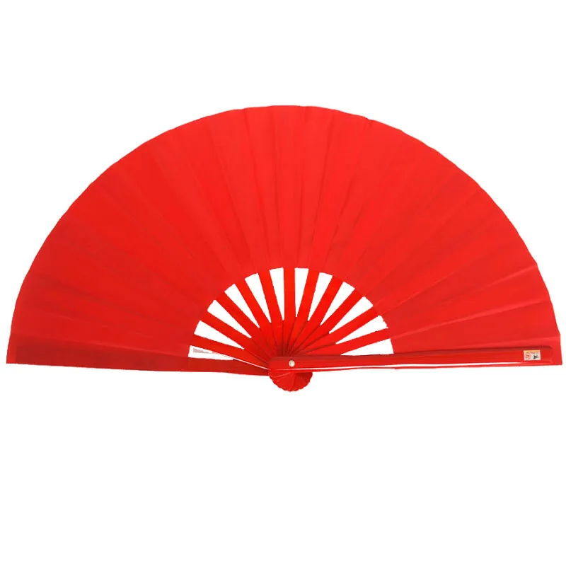 

2019 best-selling large-scale Tai Chi Kung Fu fan 33CM plain cloth fan foldable Chinese traditional handicraft can be a gift