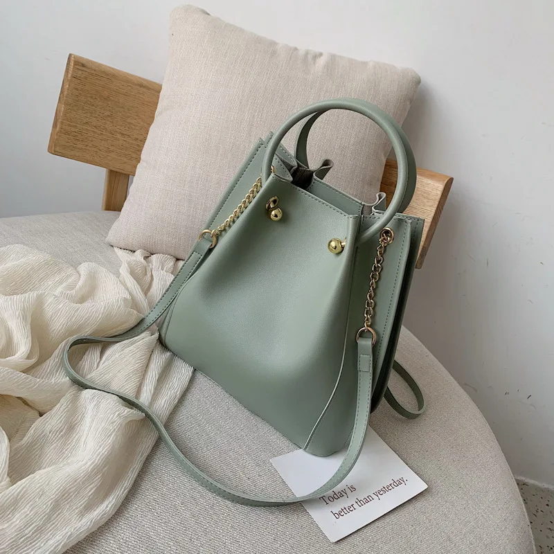 Роскошные Брендовые женские сумки через плечо, Высококачественная женская дизайнерская сумка из искусственной кожи, женская сумка через плечо - Цвет: Green