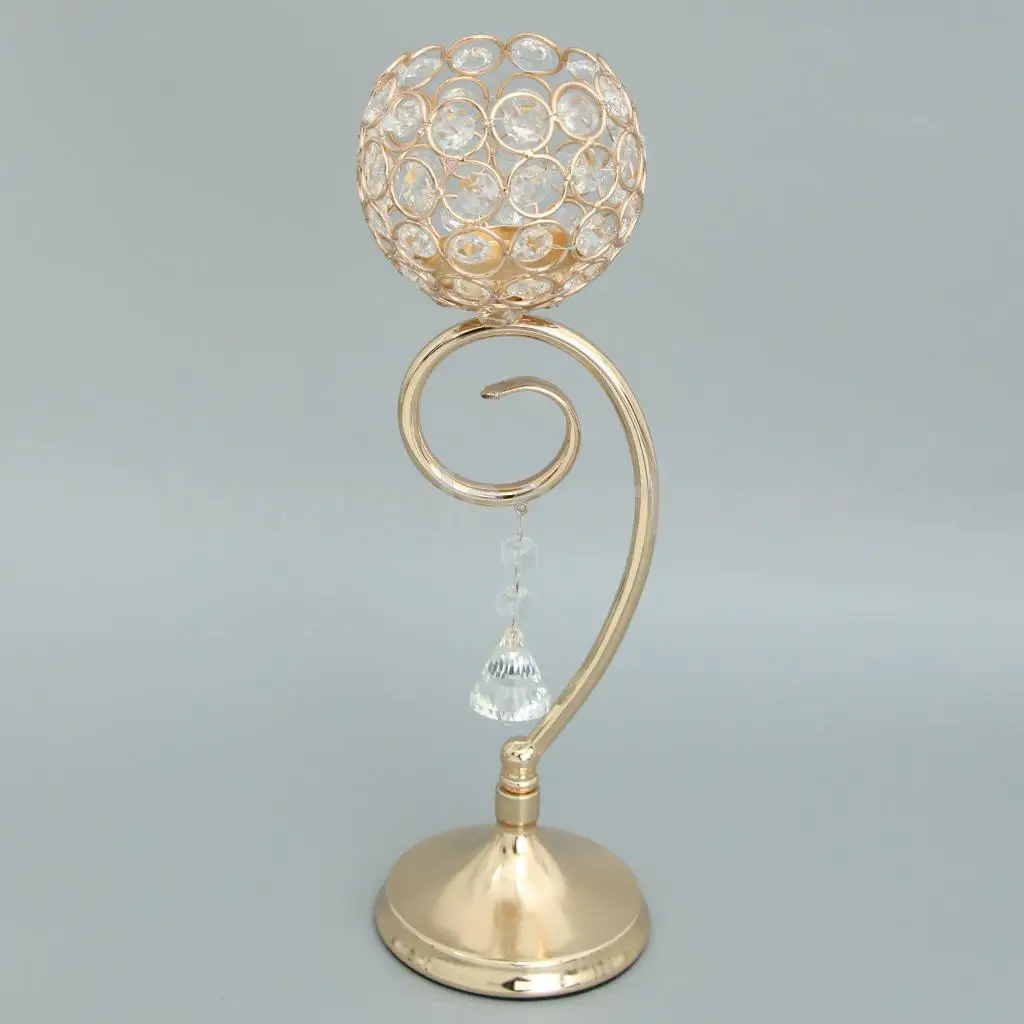 Elegant Effective Mosaic Wedding Festive Candlestick Candle Light Holder Stand Table Top Festive Decorations 2Pcs