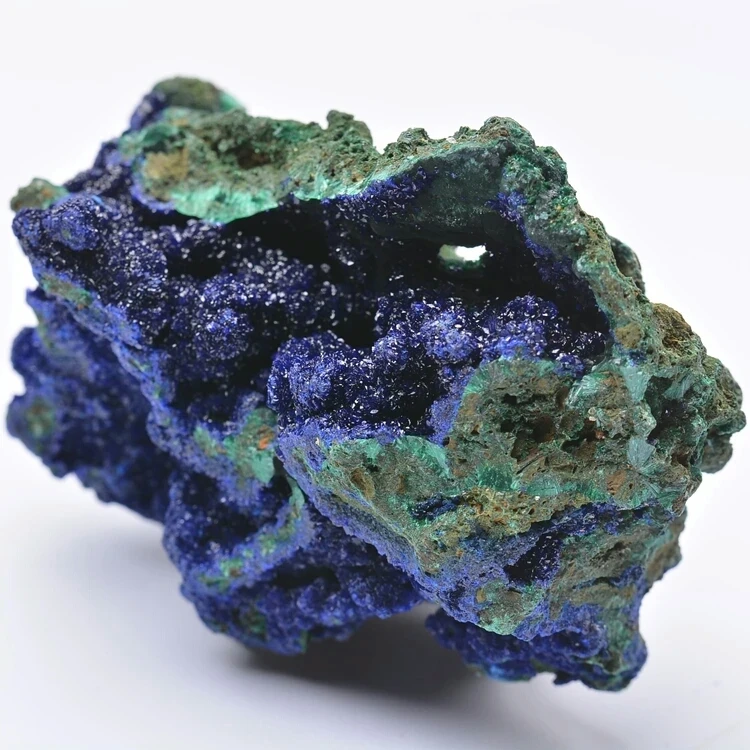 

Anhui azurite mineral crystal stone quarry raw rock rocks teaching specimens Collectibles