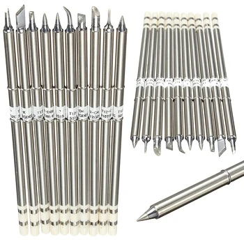 

10pcs T12 Series Replacement Soldering Tips Set for Hakko Soldering Station
