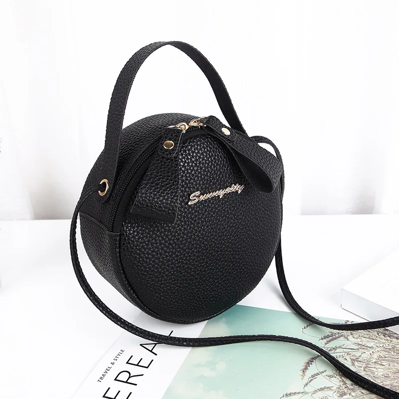 

Round Design Fashion Women Shoulder Bag Ladies Purse Female Round Bolsa Handbag Leather Women Crossbody Messenger Bags