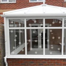 24 шт./компл. Снежинка Сделай Сам наклейки на стену с Рождеством Happy год зимние наклейка детская Спальня магазин оконные и дверные профили подарок наклейка EA763