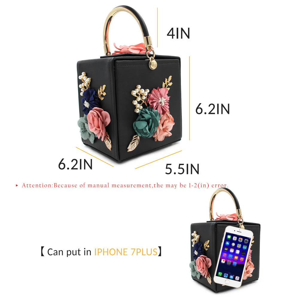Milisente Evening Bag for Women Floral Squared Party Evening Purse Shoulder Handbag Milisente Evening Bag for Women Floral Squared Party Evening Purse Shoulder Handbag