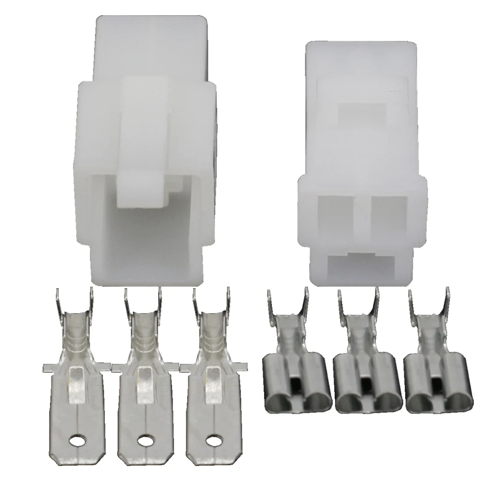 Pinos 6.3 Conector Automotivo p Conector Terminal Plástico Escudo Soquete Dj7031a6.311 21 3