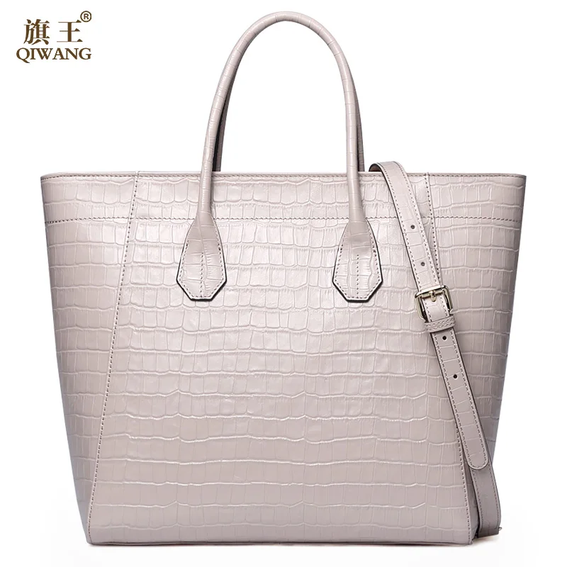 Brand Design Big Crocodile Women Bag Rich Luxury Elegant Top Handle Bags Brand Women Tote Handbags Light Pink Color Brand Design Big Crocodile Women Bag Rich Luxury Elegant Top Handle Bags Brand Women Tote Handbags Light Pink Color
