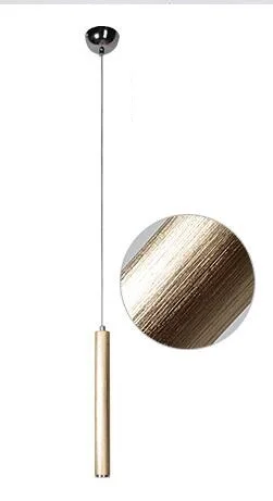 LukLoy 3 Вт, современный подвесной светильник в скандинавском стиле, подвесные лампы для кухни, острова, обеденный стол, стойка регистрации, офисный зал - Цвет корпуса: Gold brush finish