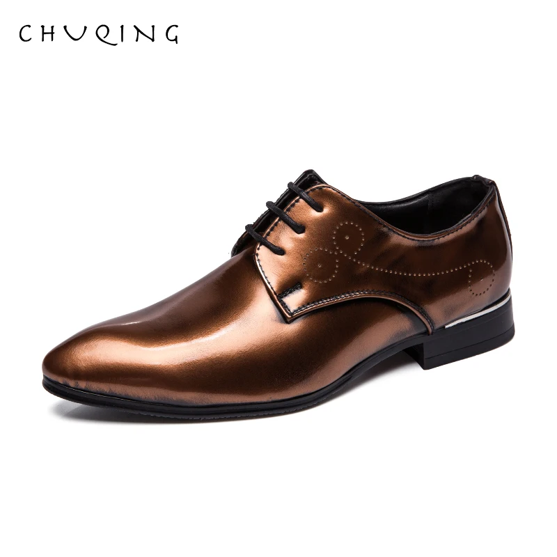 CHUQING/2019 Роскошные Мужские модельные туфли больших размеров 38-48 кожаные