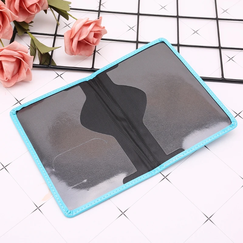 New Men Women Travel Leather Passport Card Cover Holder Case Protector Organizer Simple Design Casual Card Holder