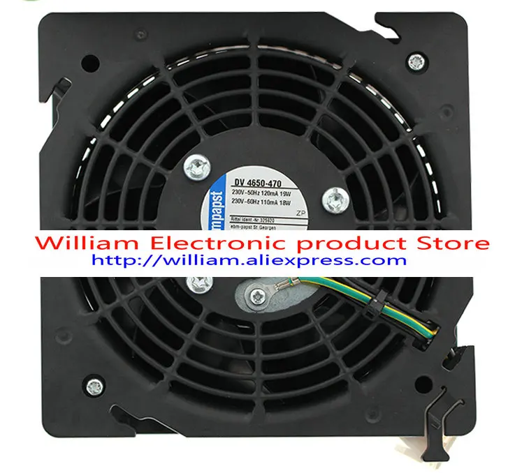 

New Original ebmpapst DV 4650-470 230V-50HZ 100mA/16.1W 110MA 18W/17.7W 120mA 19W 122x122x45MM Cooling fan