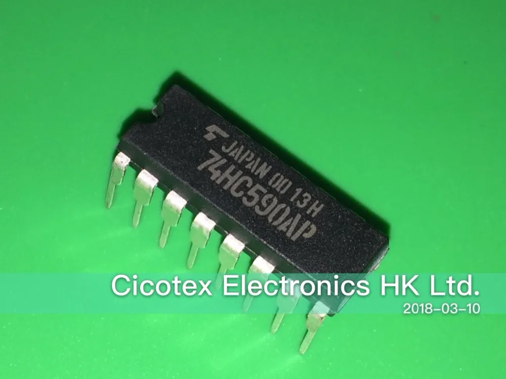 

10pcs/lot TC74HC590AP DIP16 IC COUNTER/REG CMOS 8-BIT 16DIP 74HC590AP 74HC590