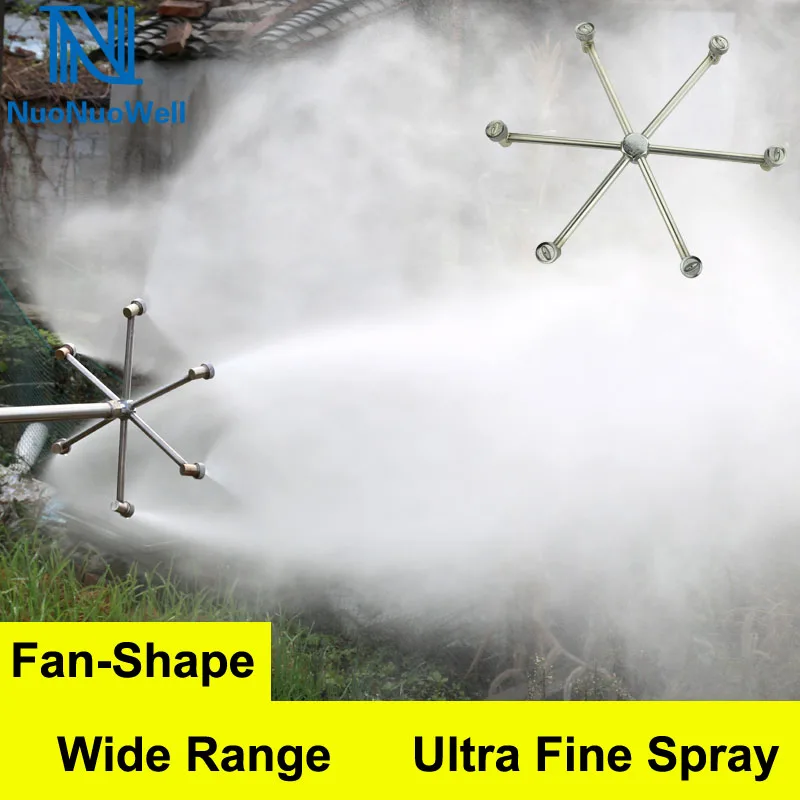 

NuoNuoWell 3/6 Nozzles Fruit Tree Pesticide Sprayer Agricultural High Pressure Atomizing Nozzle Garden Irrigation Spraying Gun