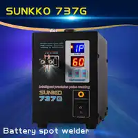 ใหม่ SUNKKO 737 กรัมแบตเตอรี่ Spot เครื่องเชื่อม 1.5kw LED light Spot เครื่องเชื่อม 18650 แบตเตอรี่ชุด precision จุด welders