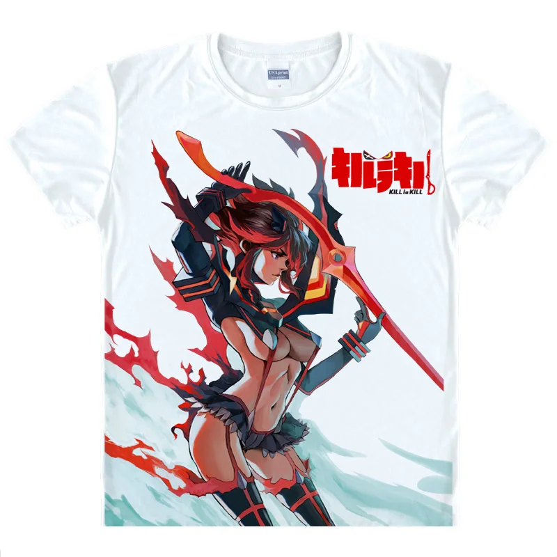 Coolprint японский Футболка с изображением в стиле аниме KILL La футболки мульти стиль