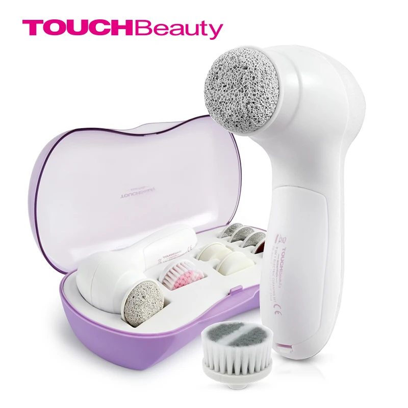 

TB brand electric beauty kit 9 in 1 cleaning head body care manicure pedicure versatile face cleanser brush bath set