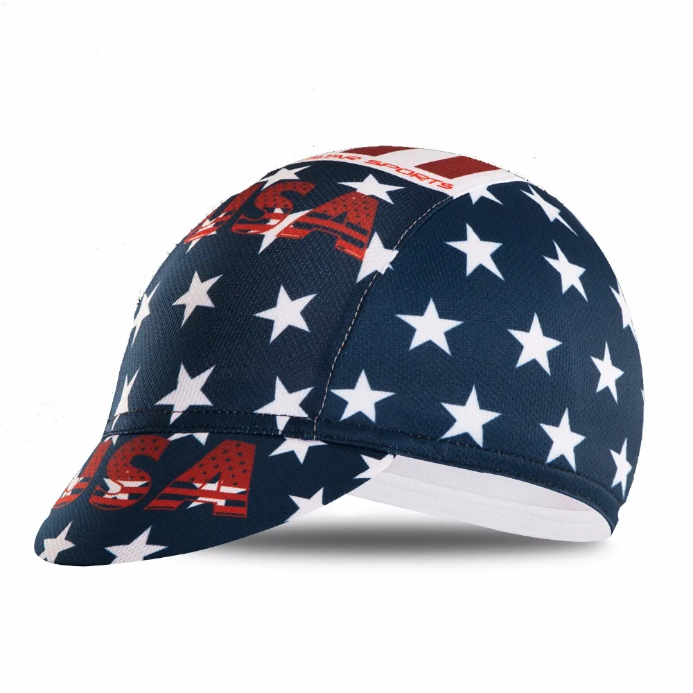 2020 USA Coolmax Pro Team дышащая летняя велосипедная Кепка кепка черного и синего цвета для