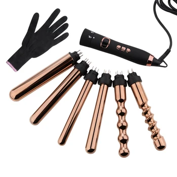 

5-in-1 Curling Iron Wands Bar For Hair Curling Iron Corrugation 3-in-1 Multifunctional 9-32mm Rotating Professional Hair Curler
