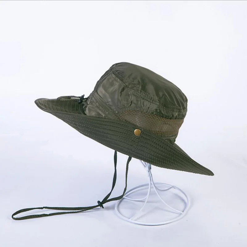 

Unisex Bucket Hat Fisherman Caps Summer Sun Hats Mens Straw ProtectionCasual Flat Panama Safari Hat Climbing