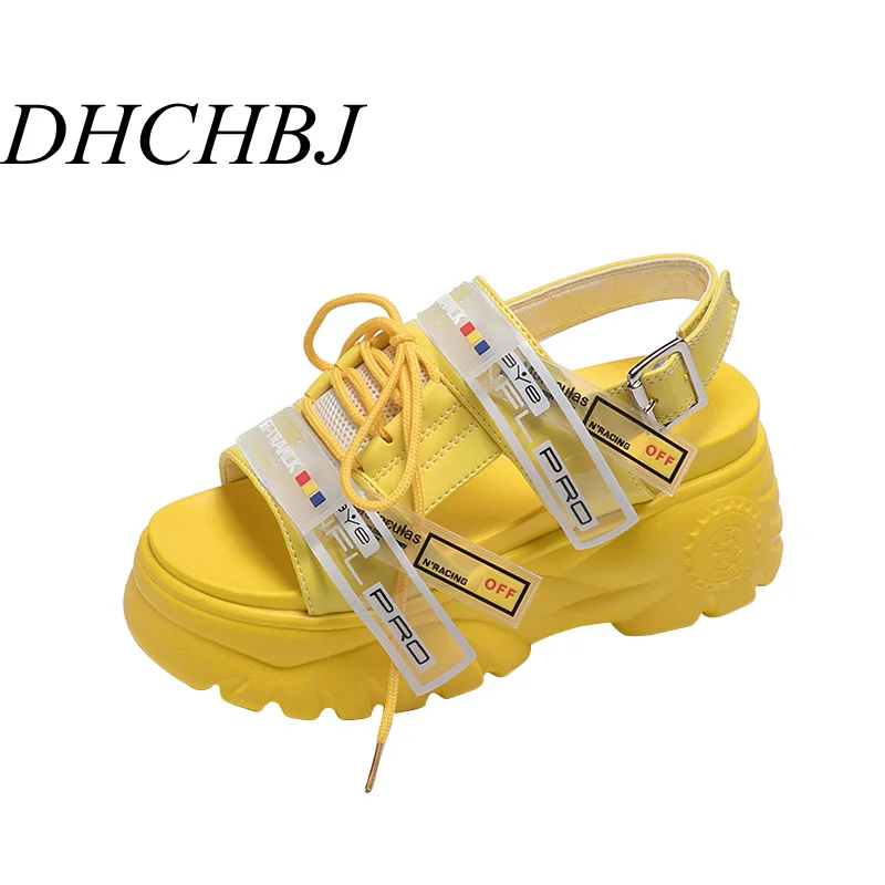 

New 2019 Summer Women Sneakers Gladiator Sandals Wedge Platform Shoes Woman Wedge Heels Thick Bottom Casual Beach Flip Flops