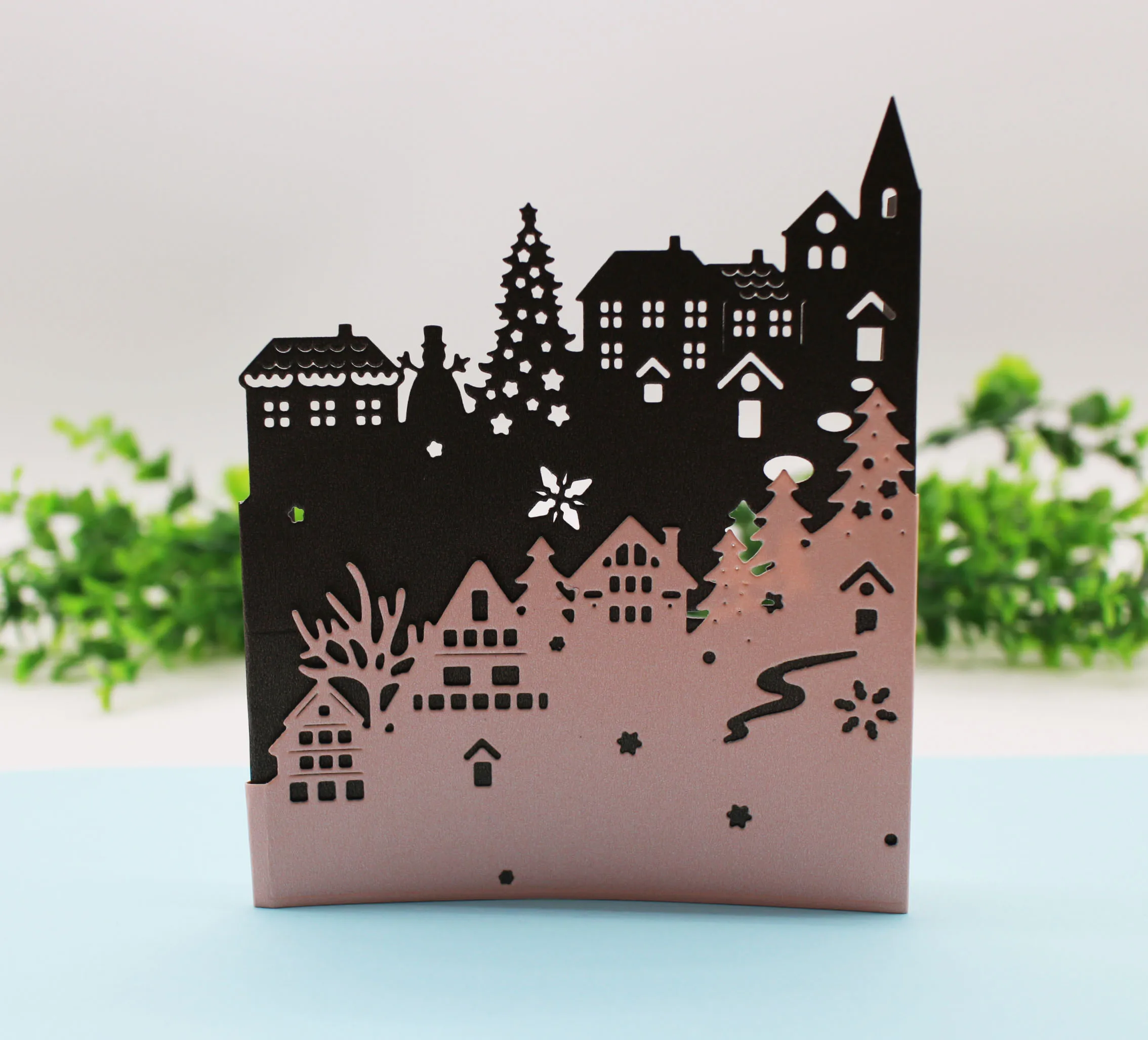 

Christmas House/Tree Metal Cutting dies Frame/background Dies cut For Scrapbooking Photo Embossing Stencils Paper Cards Carft