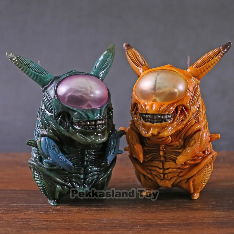

Pikachu Anime Figurine Toys Pikachu Cosplay Alien Figure Yellow & Blue Color Action Figure PVC Collectible Model Toy