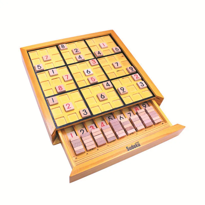 Wooden Drawers Sudoku Sudoku Games Toys Sudoku Chess Intelligence Toys Kids Early Learning Mathematics Early Learning Toys