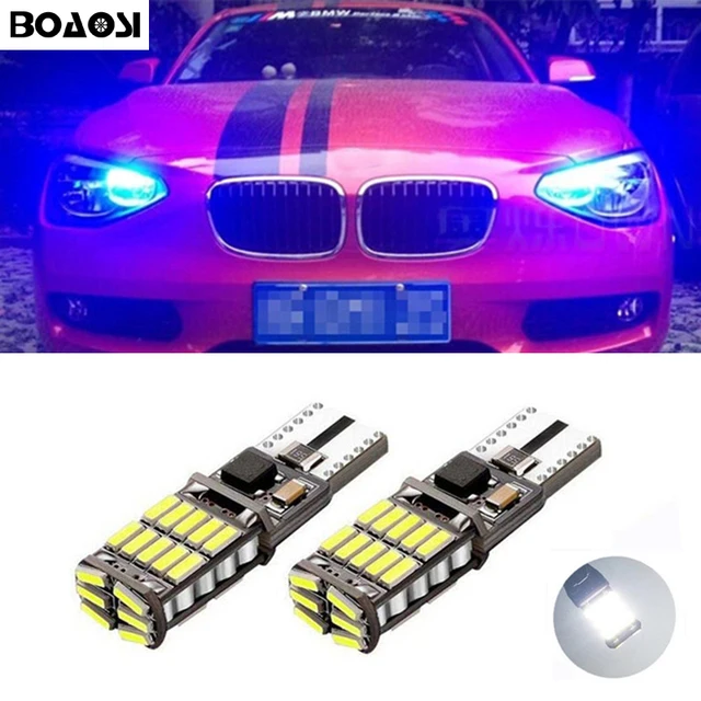 BOAOSI 2x T10 LED W5W Car Parking Clearance Light For BMW E46 E39 E91