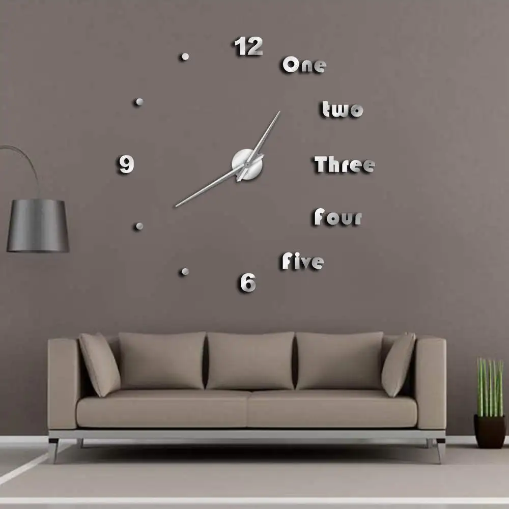 DIY Große Wanduhr Moderne Wand Kunst Home Decor Luxury Interior Design Englisch Buchstaben Rahmenlose Wand Uhr Uhr DIY Enthusiasten DIY Große Wanduhr Moderne Wand Kunst Home Decor Luxury Interior Design Englisch Buchstaben Rahmenlose Wand Uhr Uhr DIY Enthusiasten