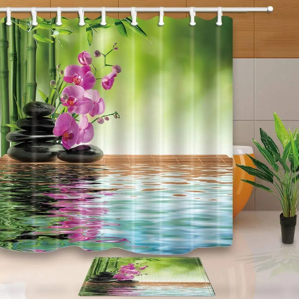 Home Decor Collection Real Skull 69X70in Mildew Resistant Polyester Fabric Shower Curtain Suit