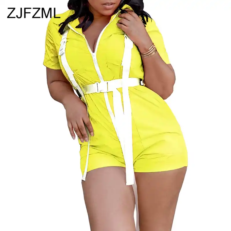 yellow bodycon jumpsuit
