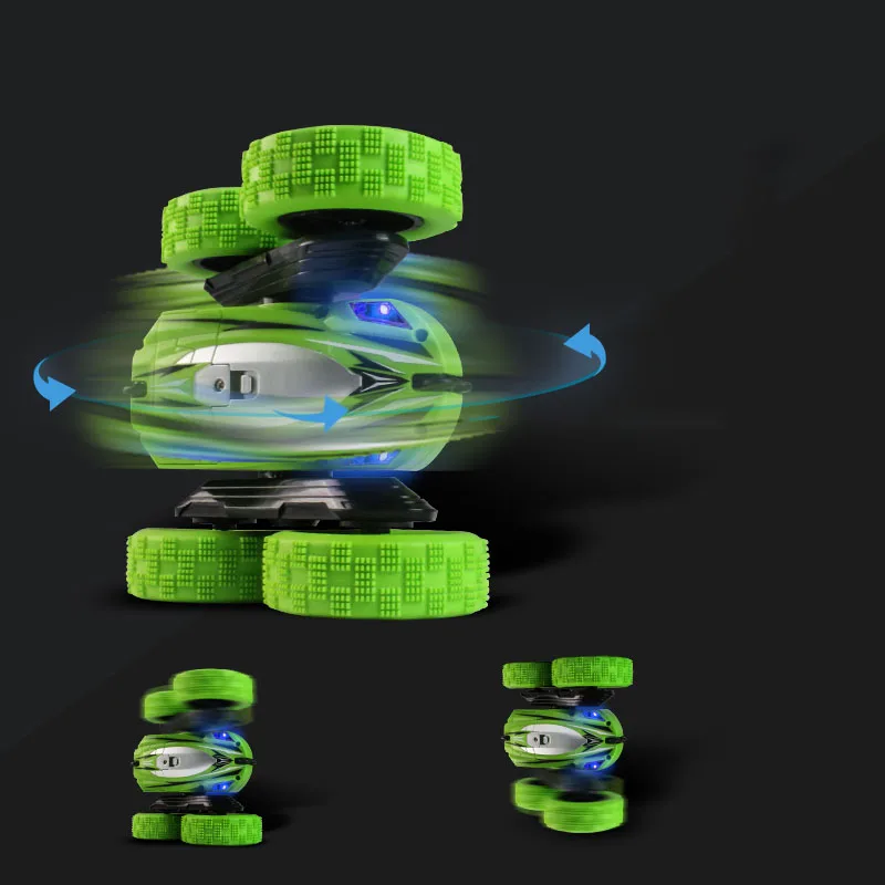 funtogethe RC Car 2.4G Stunt Drift Deformation Buggy Car Rock Crawler Roll Car 360 Degree Flip Kids Robot RC Cars Toys for Gifts