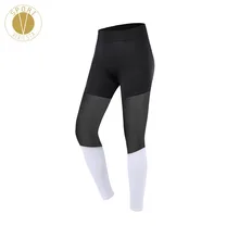 Двухцветные сетчатые спортивные Леггинсы женские йоги для тренажерного зала фитнеса тренировок для активного отдыха сексуальные прозрачные длинные стрейч 7/8 колготки брюки