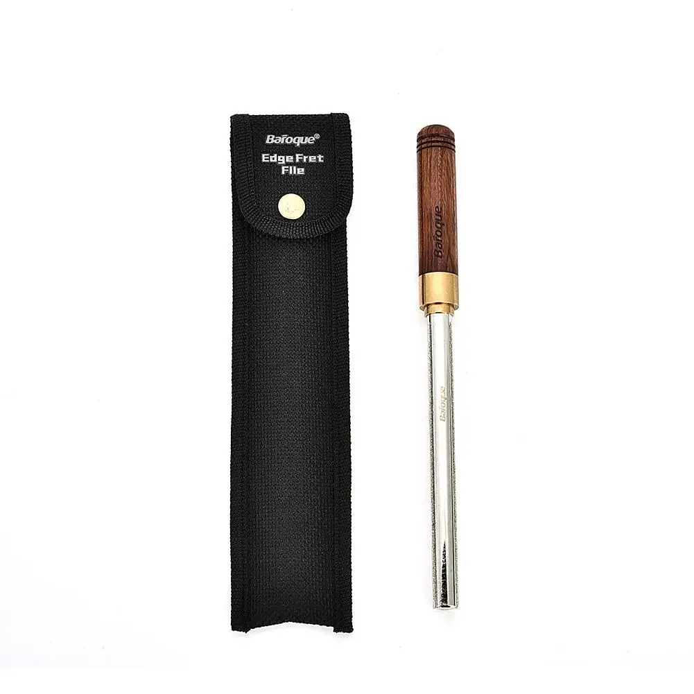 

Guitar Fret File Guitar Fret Dressing Metal File with 3 Size Edges Wooden Handle Guitar Repair Tool Luthier Tool