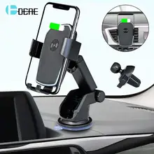 Беспроводное Автомобильное зарядное устройство с креплением для авто зажима Gravity 10 Вт Qi Быстрая зарядка вентиляционное отверстие держатель для телефона для iPhone Xs X XR 8 samsung S10 S9 S8