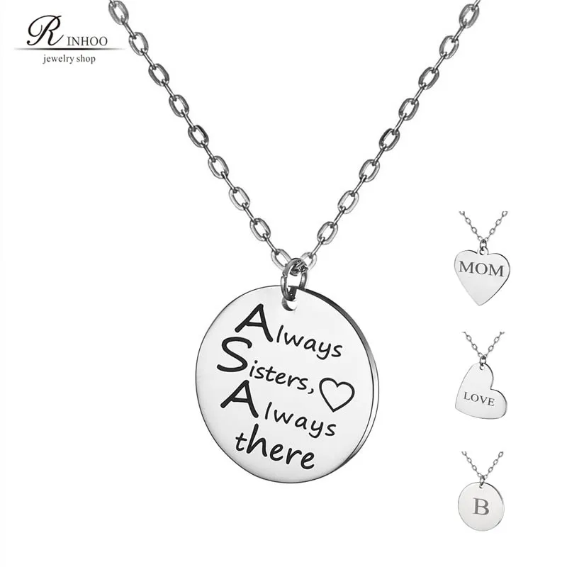 

Engrave Letters Stainless Steel Customized Necklace Personalized Name Choker Silver Color Handwriting Signature Romantic Gift