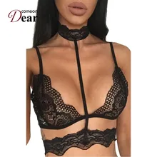 Comeondear Lenceria Sujetador De Encaje Bordado RK80460 размера плюс соблазнительный на бретелях чокер кружевной бюстгальтер женское белье топы с бюстгальтером без косточек