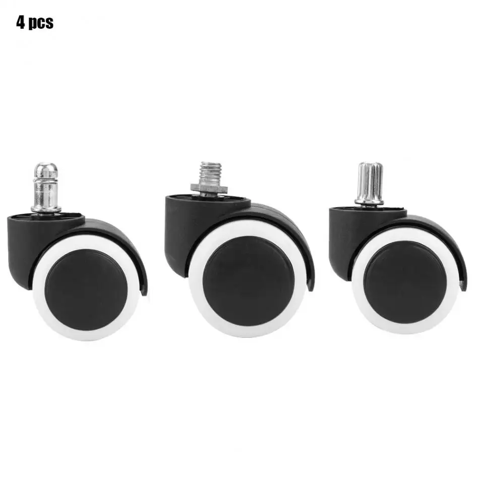 2in Chair Wheels Premium Office Chair Caster Universal Mute Wheels