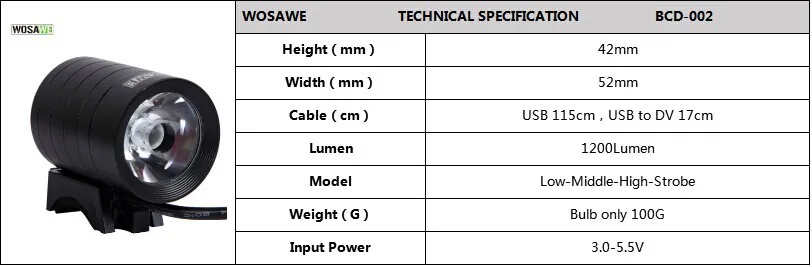 Clearance 1200 Lumen XMK T6 Bicycle Lights Lamp Waterproof LED Cycling Bike Bicycle Front Light Flashlight With USB + DV Cable 0 Clearance 1200 Lumen XMK T6 Bicycle Lights Lamp Waterproof LED Cycling Bike Bicycle Front Light Flashlight With USB + DV Cable 0
