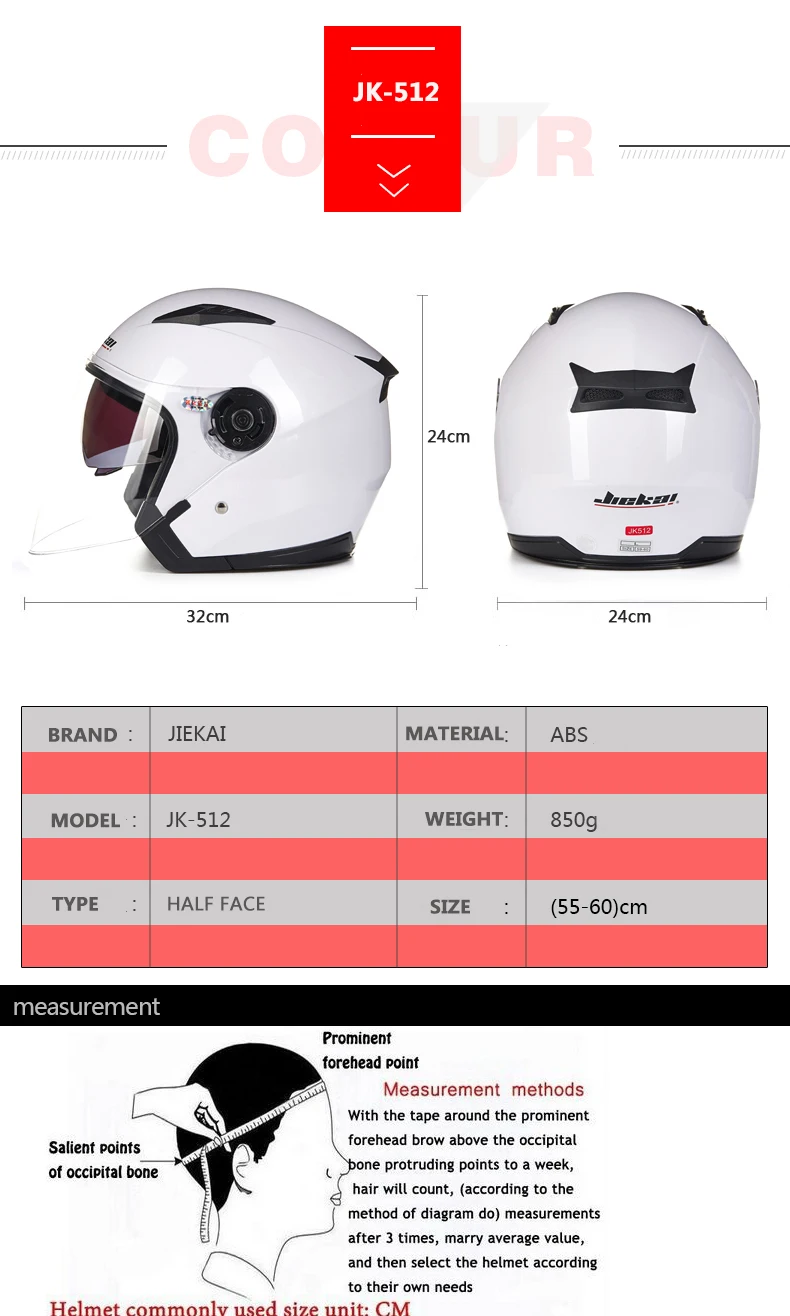 Jiekai 512, полулицевой мотоциклетный шлем с двойными линзами, Capacete Para moto cicleta Cascos moto, винтажные шлемы для скутера