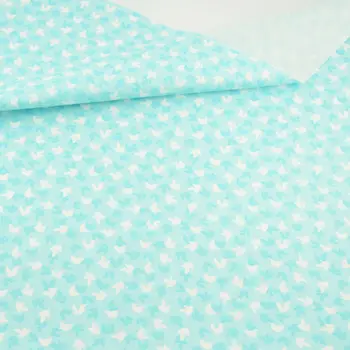 

Teramila Fabrics Textile Sky Blue Printed Birds Designs Pre-cut Fat Quarter Patchwork Sewing Tissue Patchwork Beding
