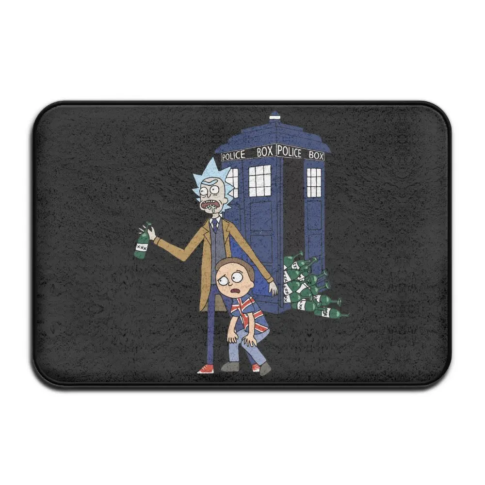 Rick And Morty Doctor Who Style Non Slip Entrance Indoor/Outdoor/Front