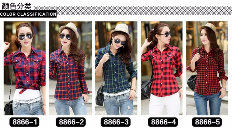 checked blouse 01