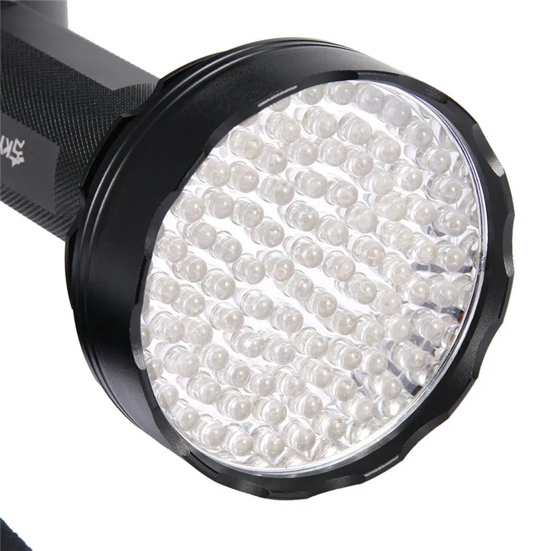 100 LED UV Ultra Flashlight Violet Torch Led Light Blacklight Light 395nM Inspection Lamp Torch 6xAA Battery Zaklamp 40MAY605
