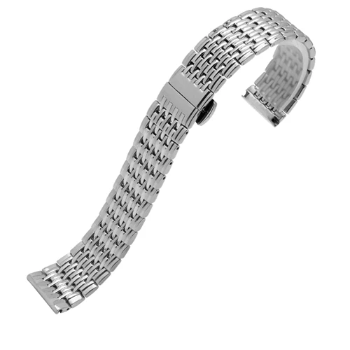 Качественные Ремешки для наручных часов из нержавеющей стали 13 мм 18 мм, тонкие металлические часы с цепочкой, сменный женский ремешок для серии LA GRANDE - Цвет ремешка: silver