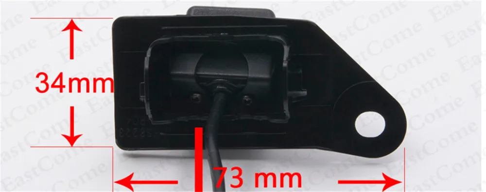 Динамическая траектория движения 4LED CCD автомобильная парковочная камера заднего вида для Mitsubishi ASX 2011 2012 2013 автомобиля Водонепроницаемый Камера