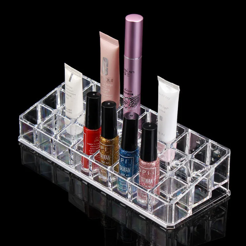 Lipstick Organizer Acrylic Brush Holder Makeup Storage Cosmetics Box Dressing Table Organizer For Storage Of Cosmetics (2)