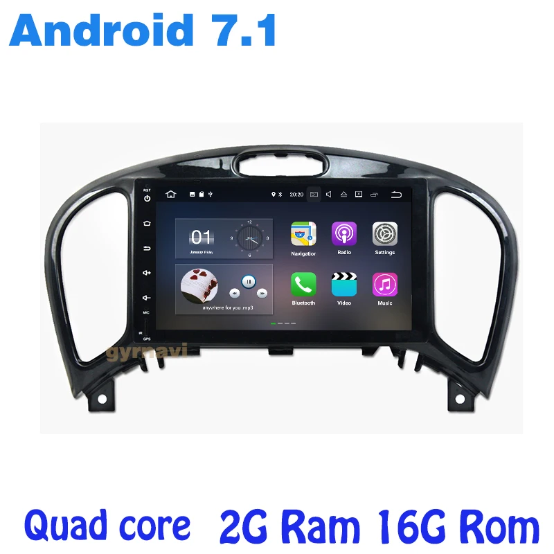 

for Nissan juke 2004-2016 Android 7.1 Car radio gps player quad core 2G RAM radio wifi 4G usb bluetooth mirror link auto Stereo