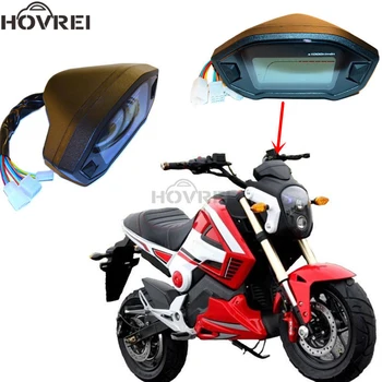 

12V Universal Black Motorcycle LCD Digital Speedometer Odometer Tachometer KMH Gauge Backlight 7 Colors